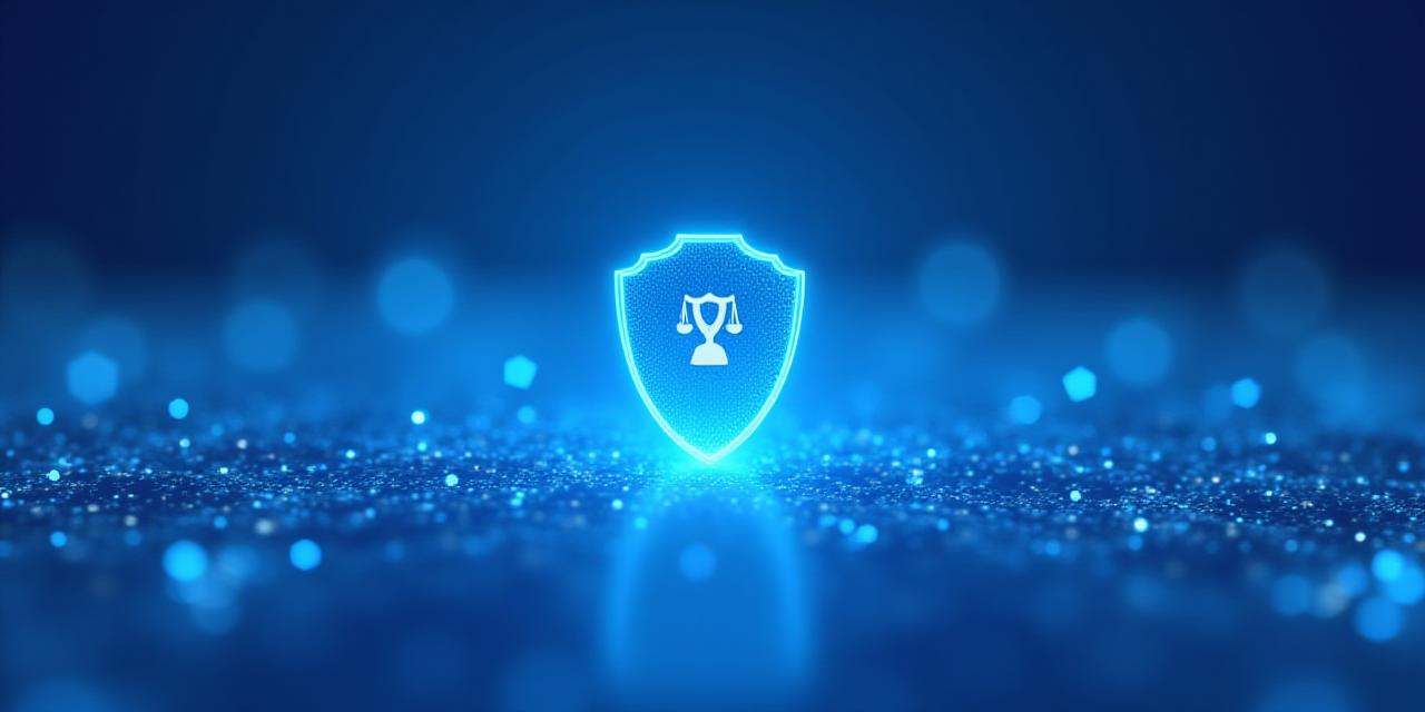 Abstract representation of digital legal concepts and security