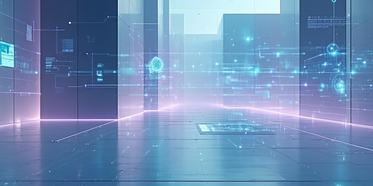 Modern digital architecture conceptual visual