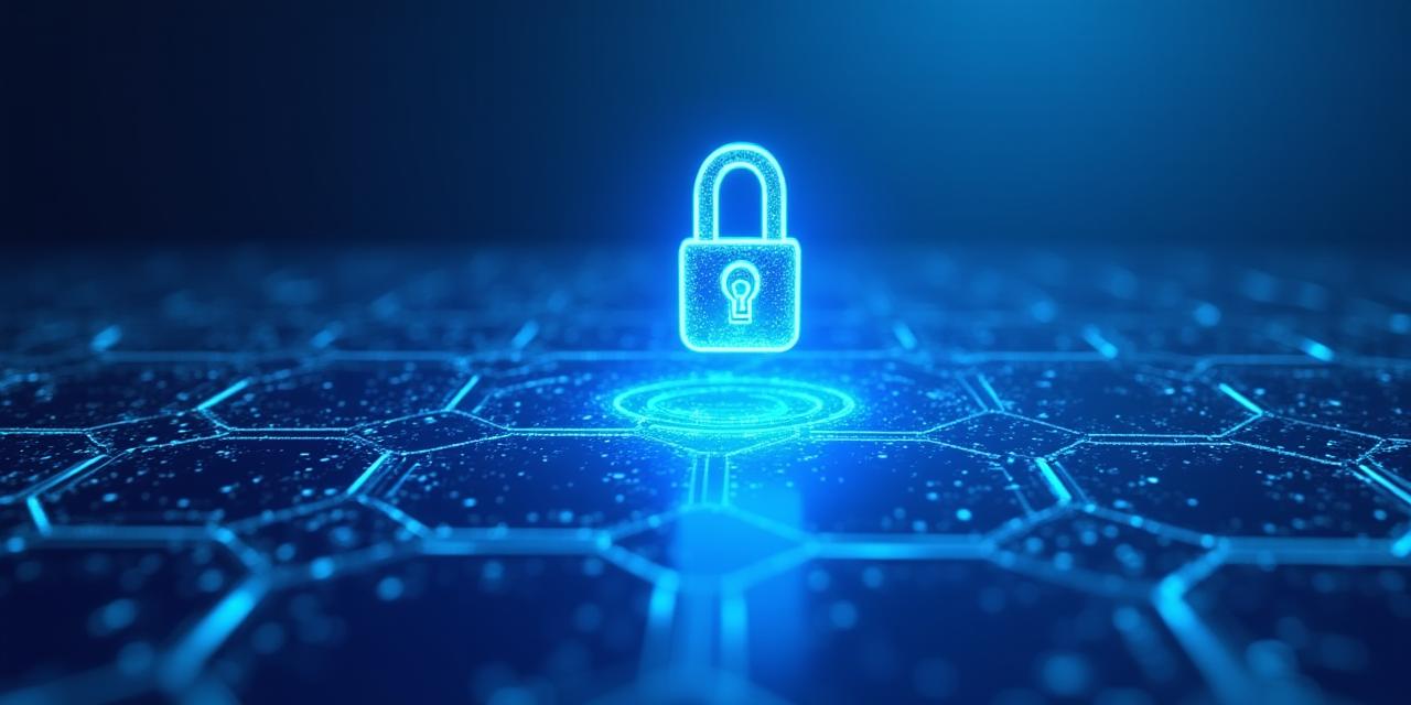 Abstract digital security and data protection concept